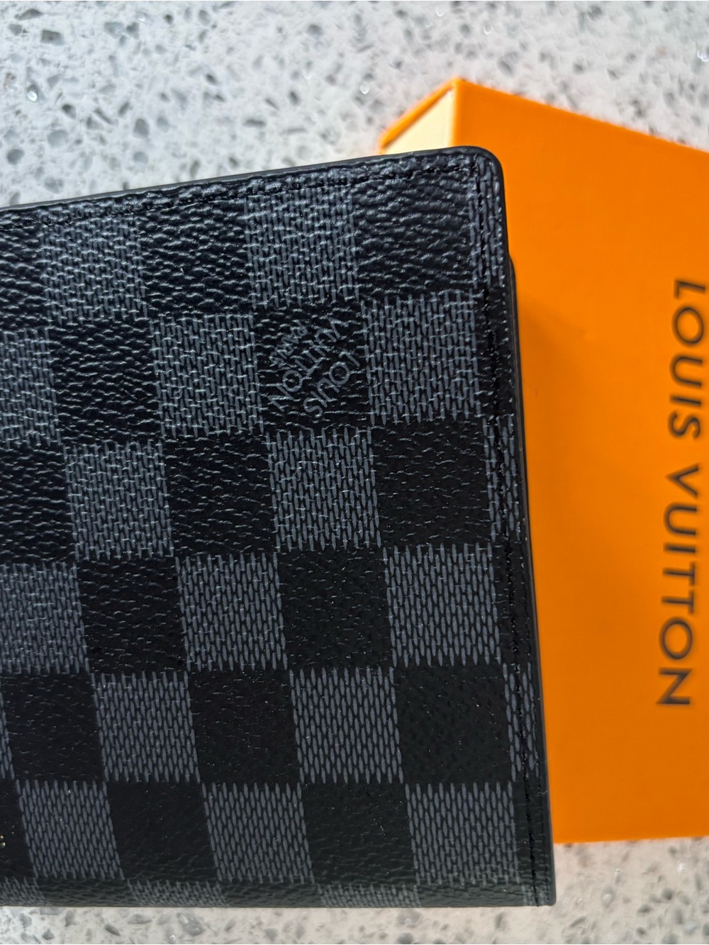 Louis Vuitton Black wallet with ID Window